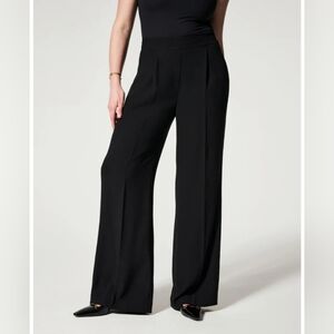 Spanx Carefree Crepe Pleated Trouser Large